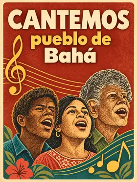 Portada de Cantemos Oh Pueblo de Bahá